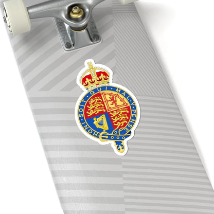 Coat of arms of the United Kingdom 1901-1952 abridged arms variant 2 (United Kingdom) (Coat of Arms) STICKER Vinyl Kiss-Cut Decal - The Sticker Space