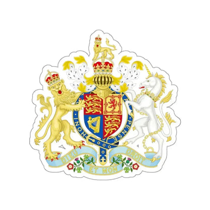 Coat of arms of the United Kingdom (1901-1952) STICKER Vinyl Die-Cut Decal 3 Inch - The Sticker Space