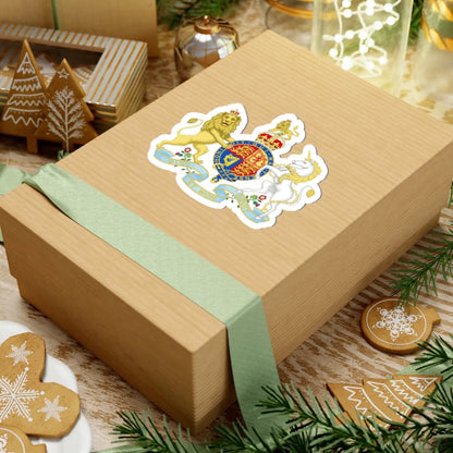 Coat of arms of the United Kingdom 1901 lesser arms (United Kingdom) (Coat of Arms) STICKER Vinyl Kiss-Cut Decal - The Sticker Space