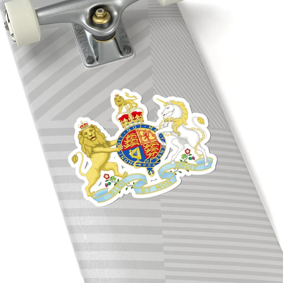 Coat of arms of the United Kingdom Queen Victoria lesser arms (United Kingdom) (Coat of Arms) STICKER Vinyl Kiss-Cut Decal - The Sticker Space