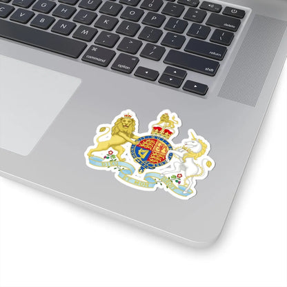 Coat of arms of the United Kingdom Queen Victoria lesser arms (United Kingdom) (Coat of Arms) STICKER Vinyl Kiss-Cut Decal - The Sticker Space