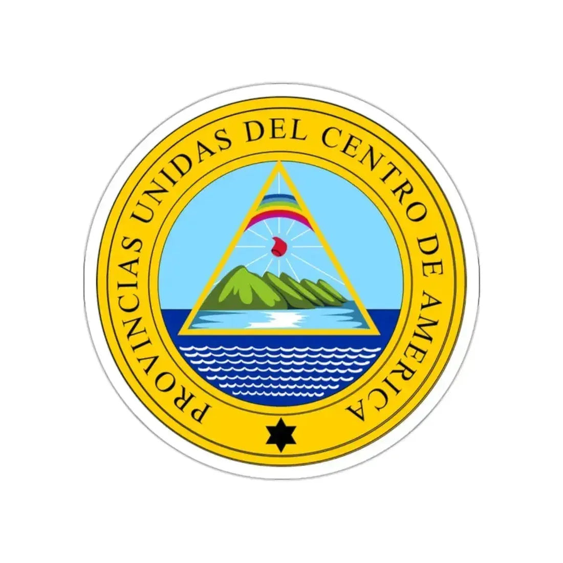 Coat of arms of the United Provinces of Central America STICKER Vinyl Die-Cut Decal 2 Inch - The Sticker Space