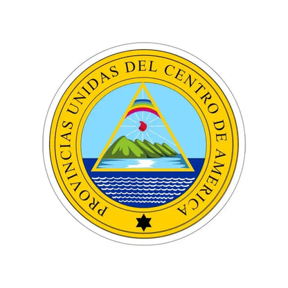 Coat of arms of the United Provinces of Central America STICKER Vinyl Die-Cut Decal 3 Inch - The Sticker Space