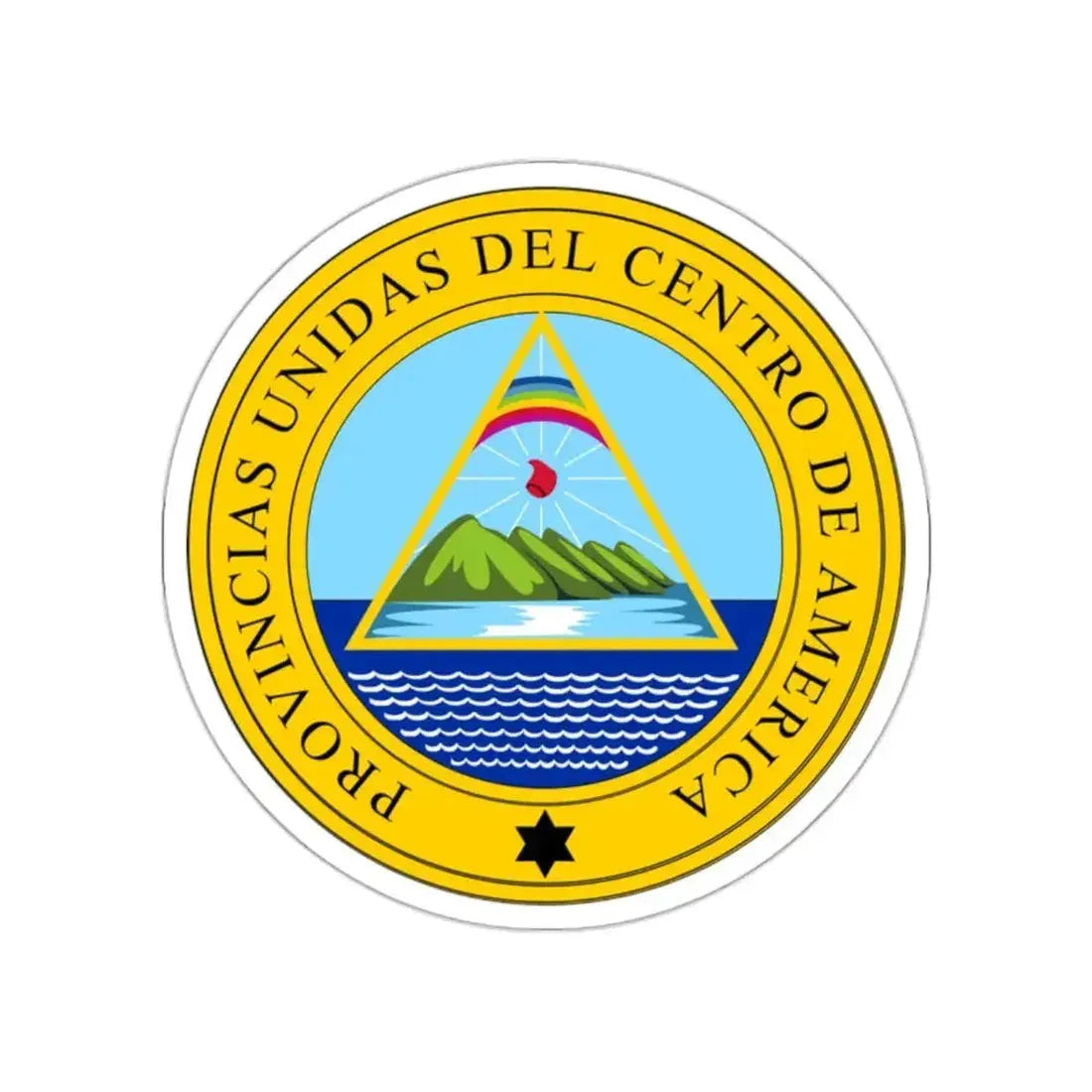 Coat of arms of the United Provinces of Central America STICKER Vinyl Die-Cut Decal - The Sticker Space