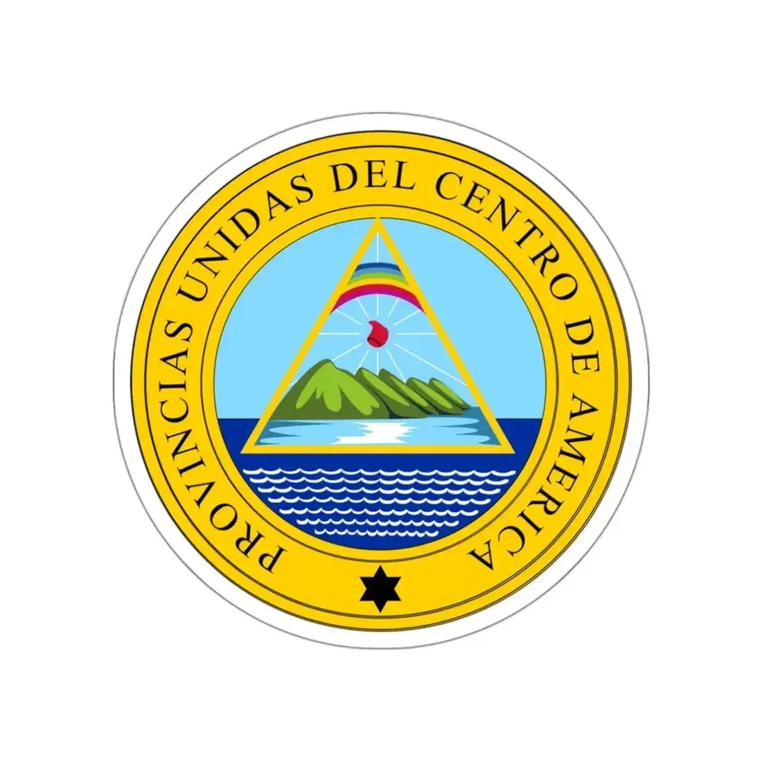 Coat of arms of the United Provinces of Central America STICKER Vinyl Die-Cut Decal - The Sticker Space