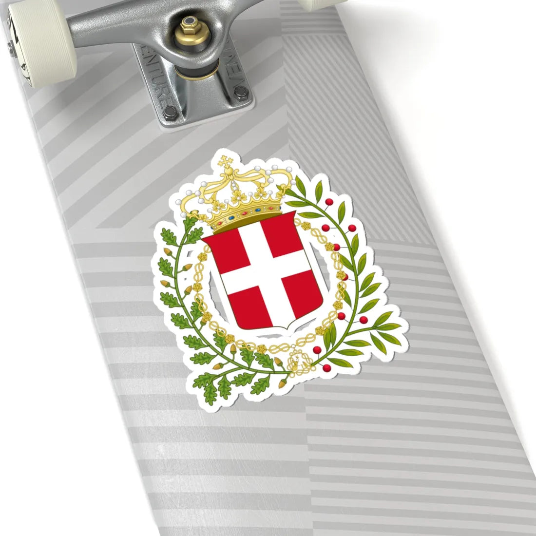 Coat of arms of the United Provinces of Central Italy (Italy) (Coat of Arms) STICKER Vinyl Kiss-Cut Decal - The Sticker Space