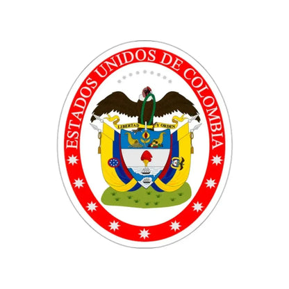 Coat of arms of the United States of Colombia STICKER Vinyl Die-Cut Decal - The Sticker Space