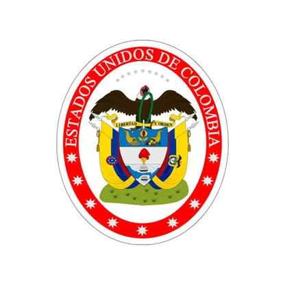 Coat of arms of the United States of Colombia STICKER Vinyl Die-Cut Decal - The Sticker Space