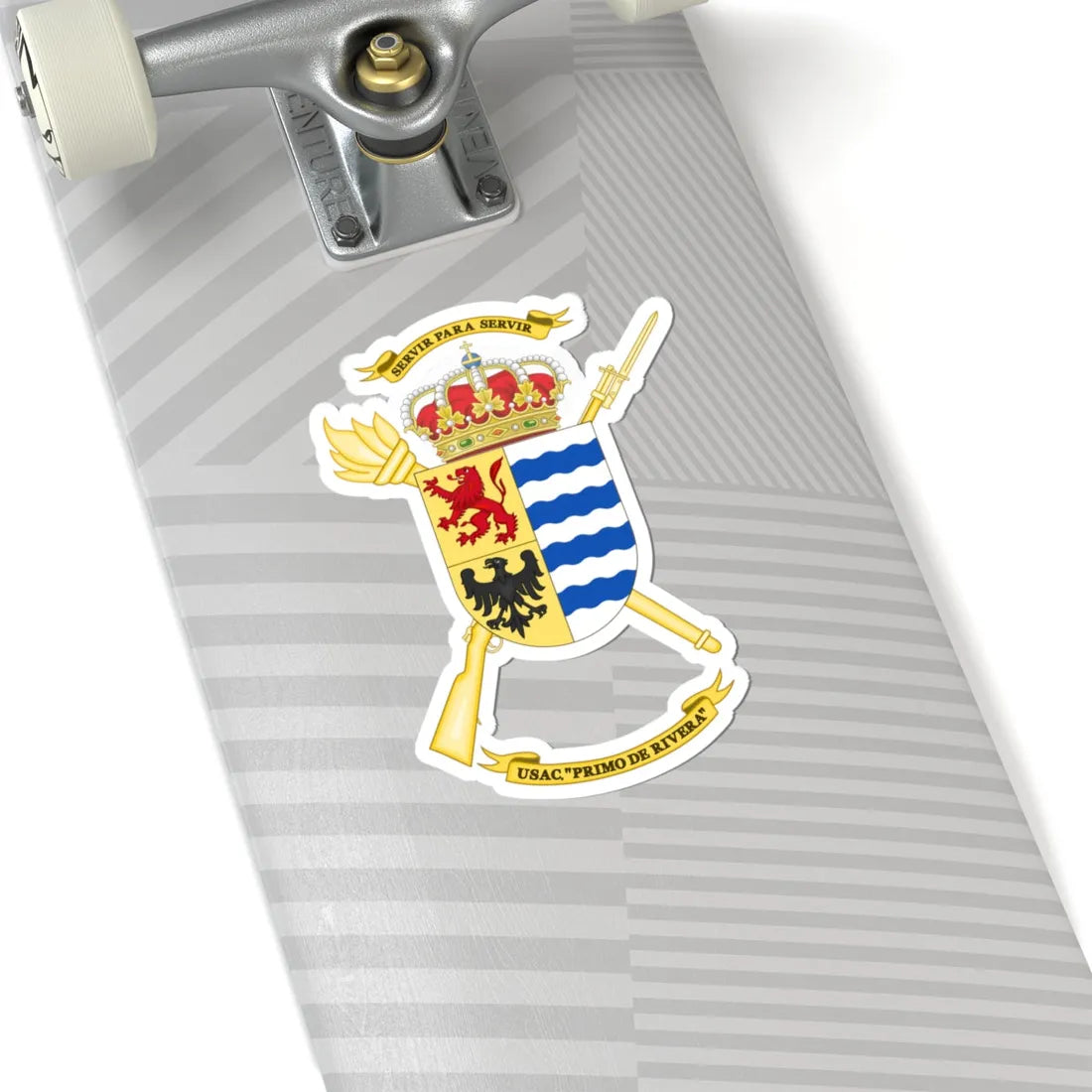 Coat of Arms of the USAC Primo de Rivera (Spain) (Coat of Arms) STICKER Vinyl Kiss-Cut Decal - The Sticker Space
