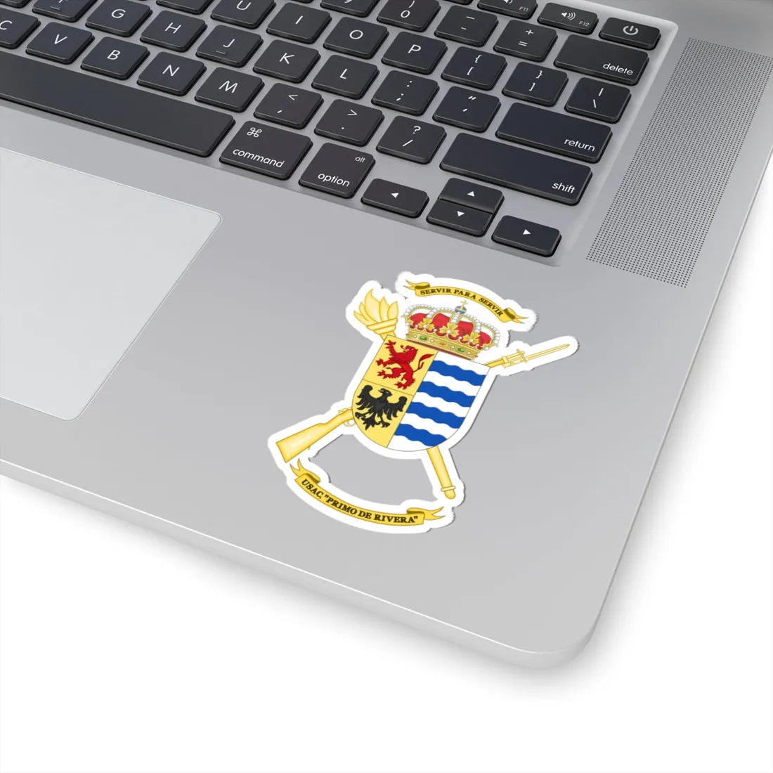 Coat of Arms of the USAC Primo de Rivera (Spain) (Coat of Arms) STICKER Vinyl Kiss-Cut Decal - The Sticker Space