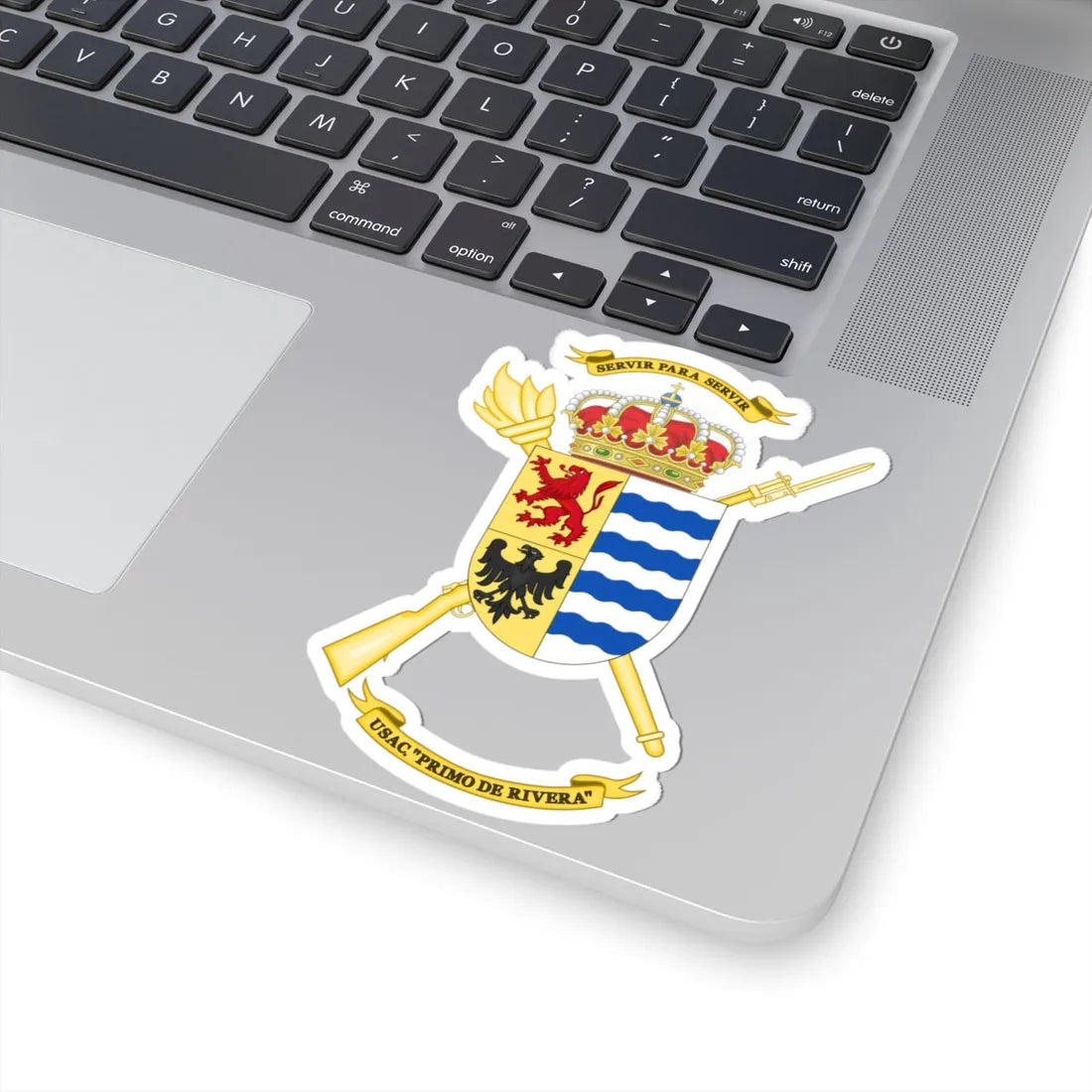 Coat of Arms of the USAC Primo de Rivera (Spain) (Coat of Arms) STICKER Vinyl Kiss-Cut Decal - The Sticker Space