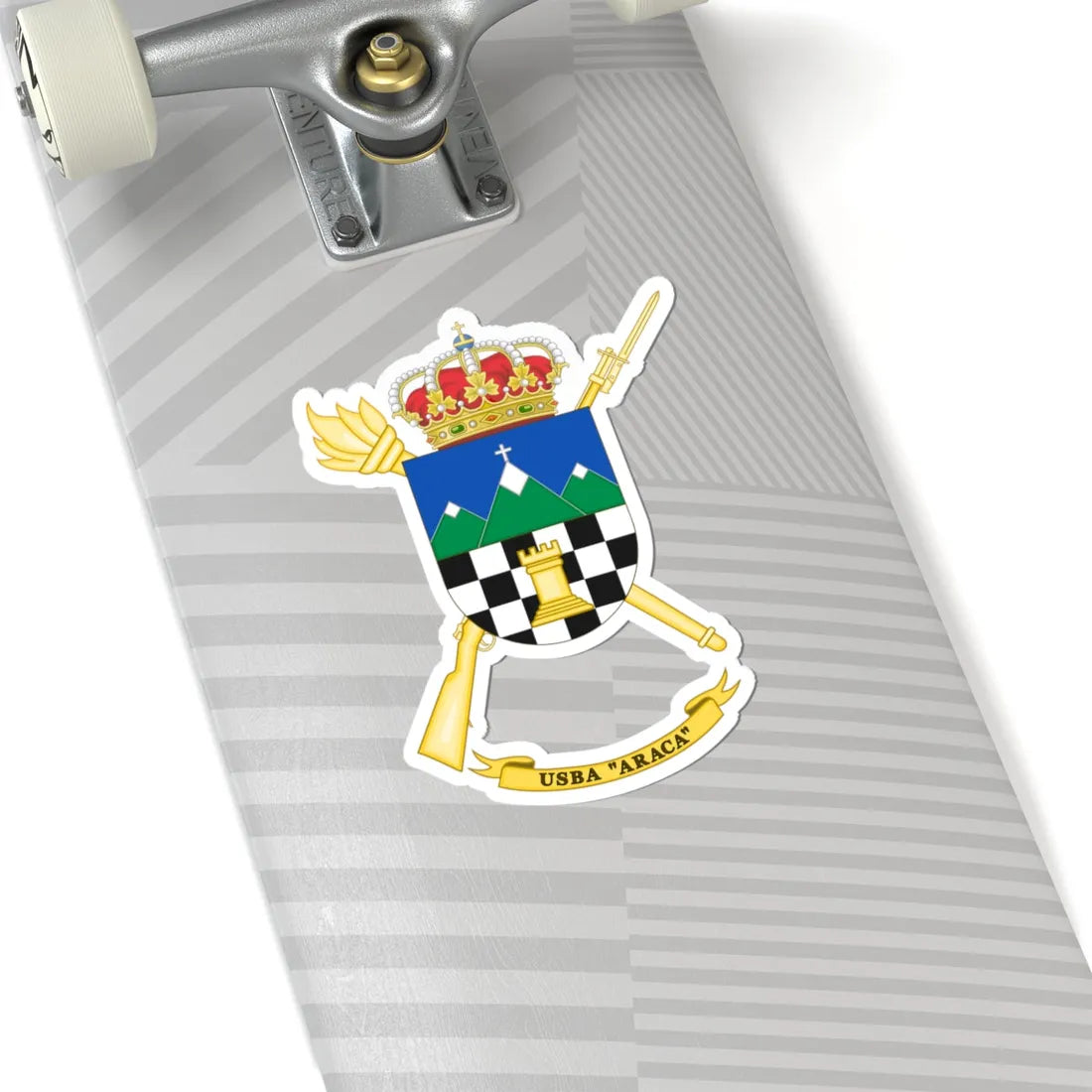Coat of Arms of the USBA Araca (Spain) (Coat of Arms) STICKER Vinyl Kiss-Cut Decal - The Sticker Space