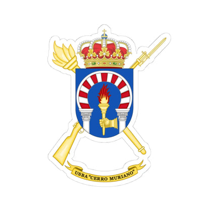 Coat of Arms of the USBA Cerro Muriano (Spain) (Coat of Arms) STICKER Vinyl Kiss-Cut Decal 4 Inch White - The Sticker Space