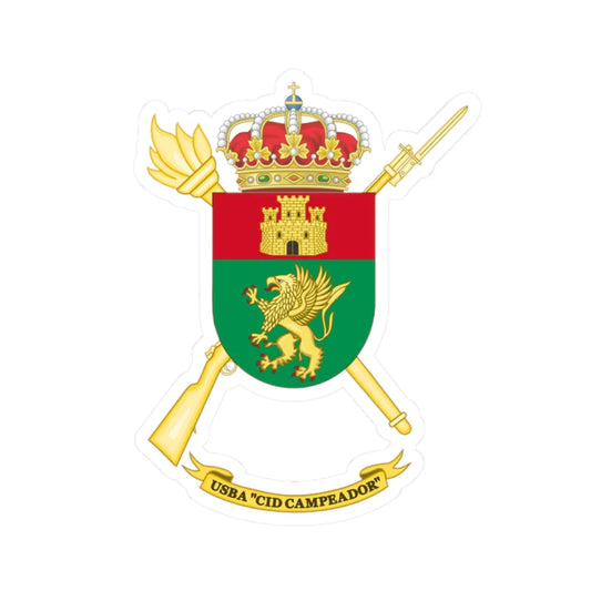 Coat of Arms of the USBA Cid Campeador (Spain) (Coat of Arms) STICKER Vinyl Kiss-Cut Decal 2 Inch White - The Sticker Space