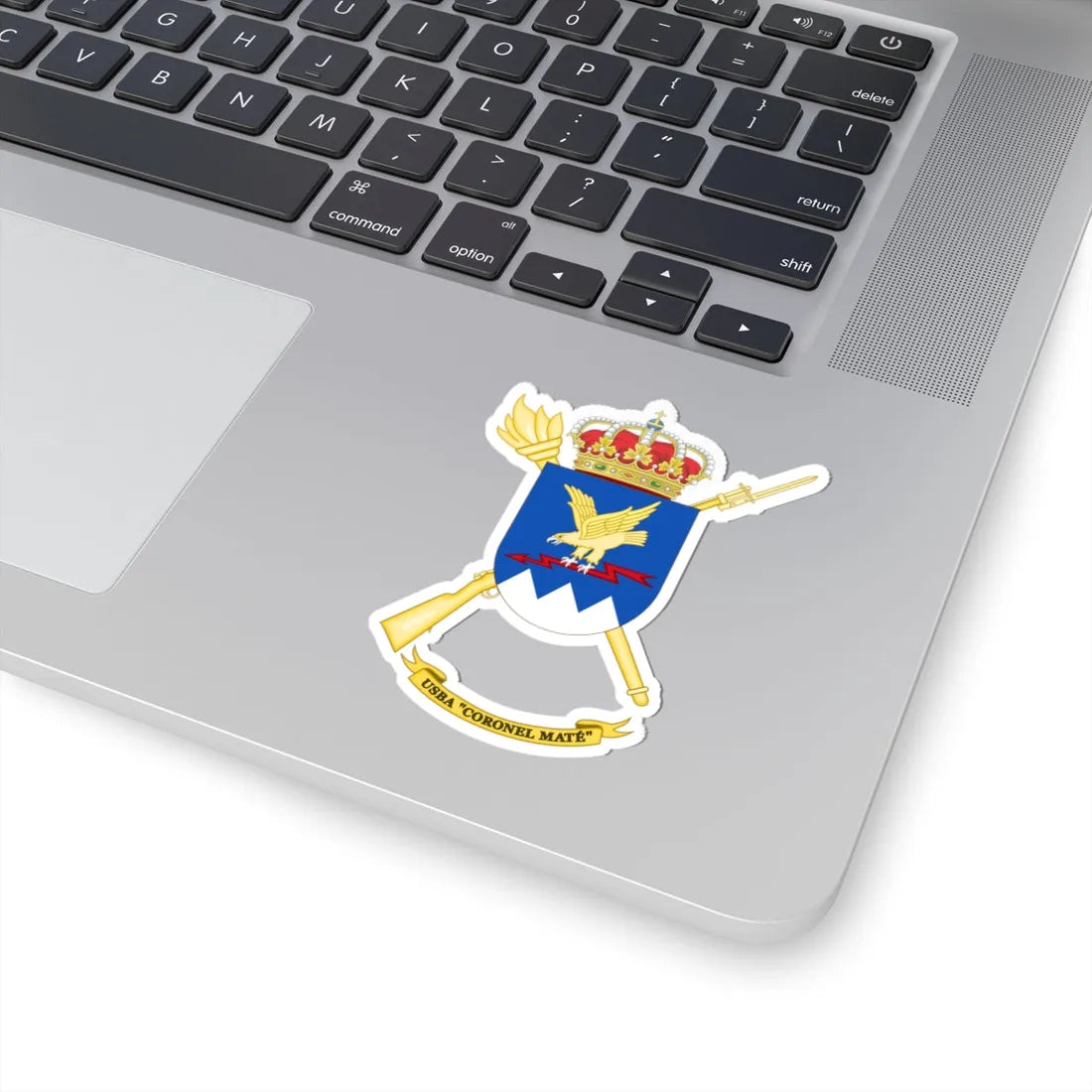 Coat of Arms of the USBA Coronel Maté (Spain) (Coat of Arms) STICKER Vinyl Kiss-Cut Decal - The Sticker Space