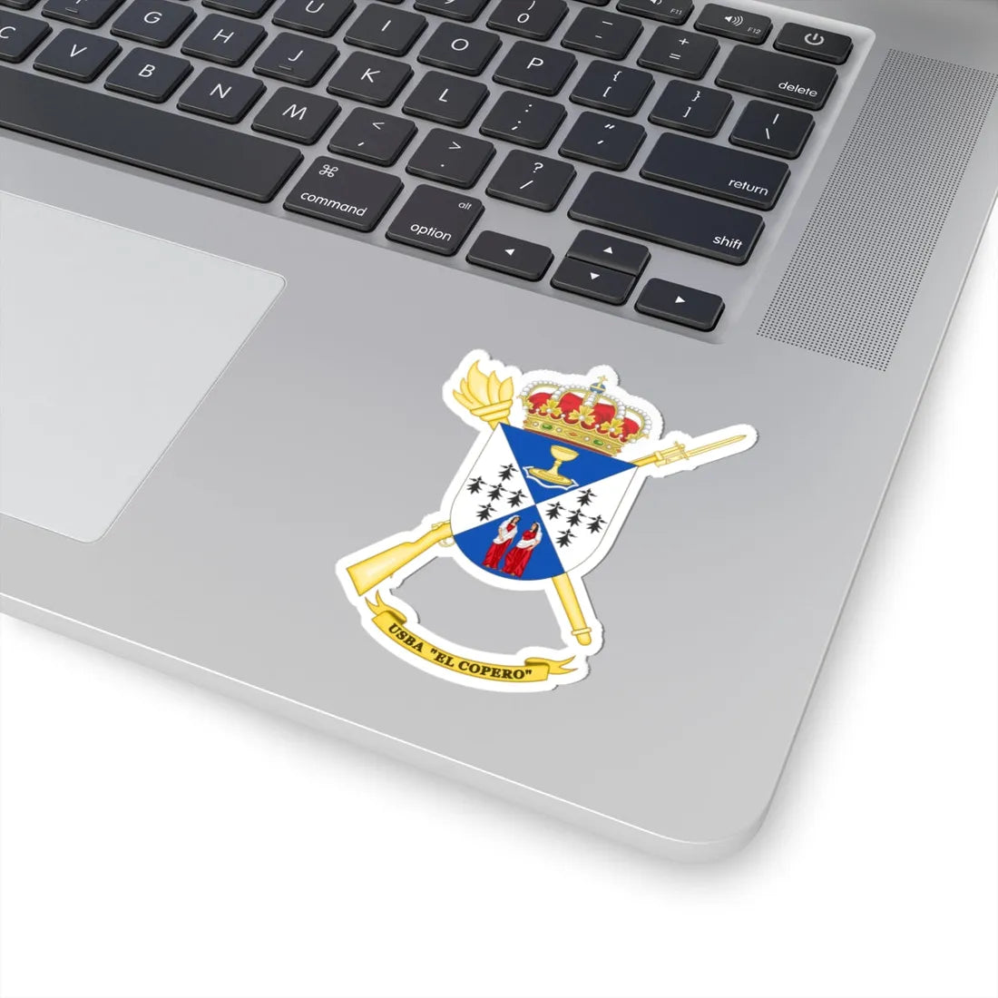 Coat of Arms of the USBA El Copero (Spain) (Coat of Arms) STICKER Vinyl Kiss-Cut Decal - The Sticker Space