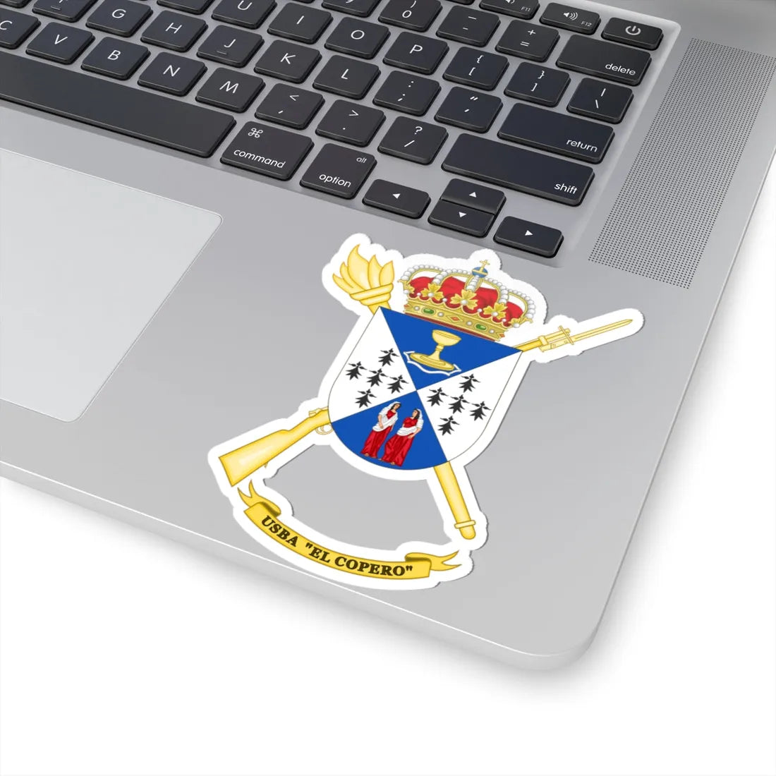 Coat of Arms of the USBA El Copero (Spain) (Coat of Arms) STICKER Vinyl Kiss-Cut Decal - The Sticker Space
