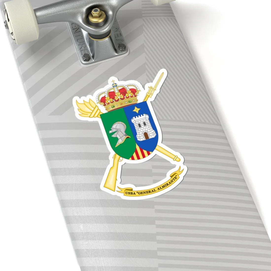 Coat of Arms of the USBA General Almirante (Spain) (Coat of Arms) STICKER Vinyl Kiss-Cut Decal - The Sticker Space