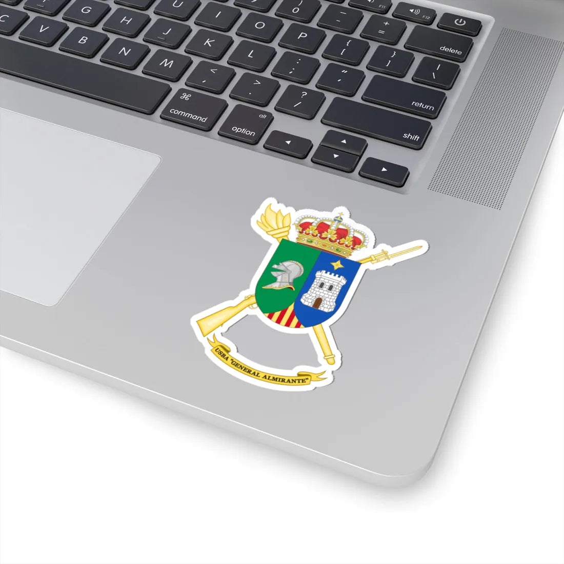 Coat of Arms of the USBA General Almirante (Spain) (Coat of Arms) STICKER Vinyl Kiss-Cut Decal - The Sticker Space