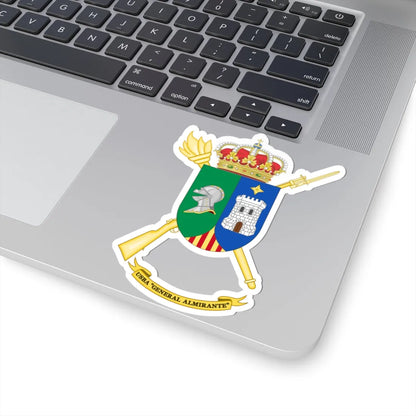 Coat of Arms of the USBA General Almirante (Spain) (Coat of Arms) STICKER Vinyl Kiss-Cut Decal - The Sticker Space