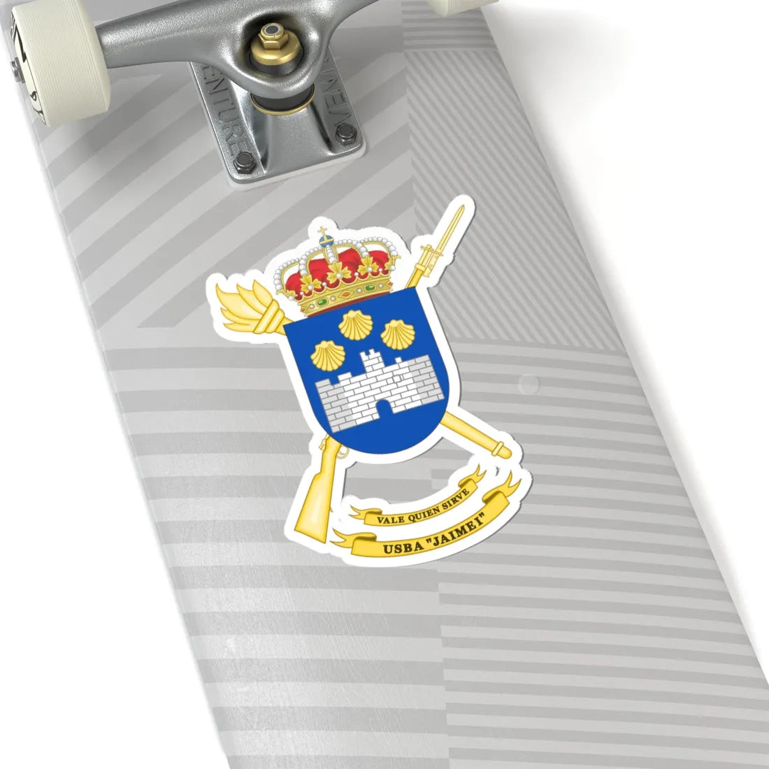 Coat of Arms of the USBA Jaime I (Spain) (Coat of Arms) STICKER Vinyl Kiss-Cut Decal - The Sticker Space