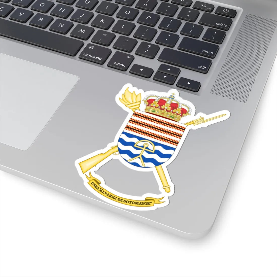 Coat of Arms of the USBA Álvarez de Sotomayor (Spain) (Coat of Arms) STICKER Vinyl Kiss-Cut Decal - The Sticker Space