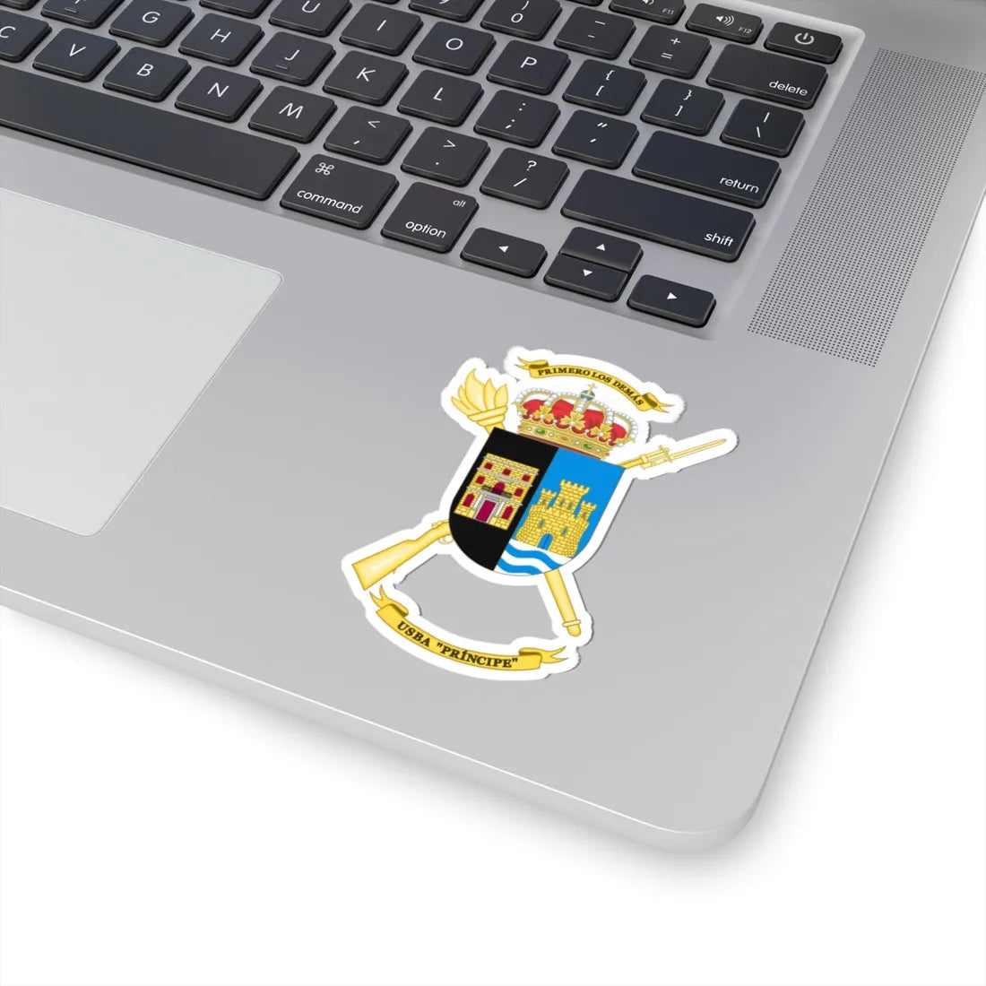 Coat of Arms of the USBA Príncipe (Spain) (Coat of Arms) STICKER Vinyl Kiss-Cut Decal - The Sticker Space