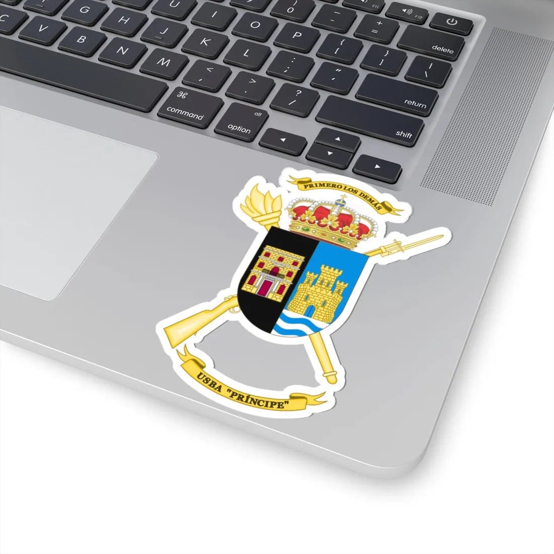 Coat of Arms of the USBA Príncipe (Spain) (Coat of Arms) STICKER Vinyl Kiss-Cut Decal - The Sticker Space