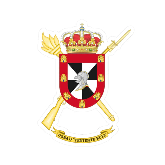 Coat of Arms of the USBAD Ceuta (Spain) (Coat of Arms) STICKER Vinyl Kiss-Cut Decal 2 Inch White - The Sticker Space