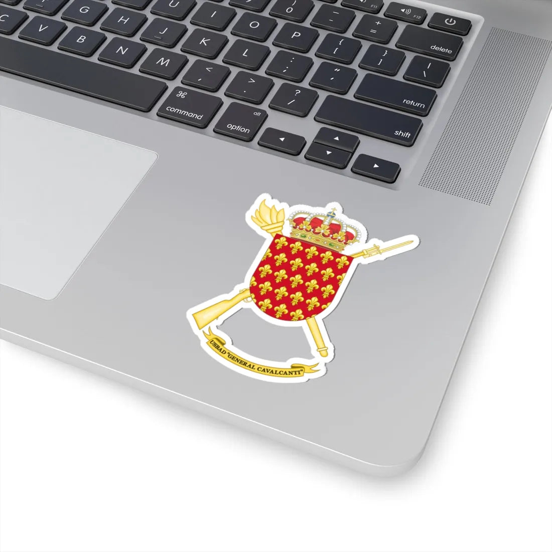 Coat of Arms of the USBAD General Cavalcanti (Spain) (Coat of Arms) STICKER Vinyl Kiss-Cut Decal - The Sticker Space