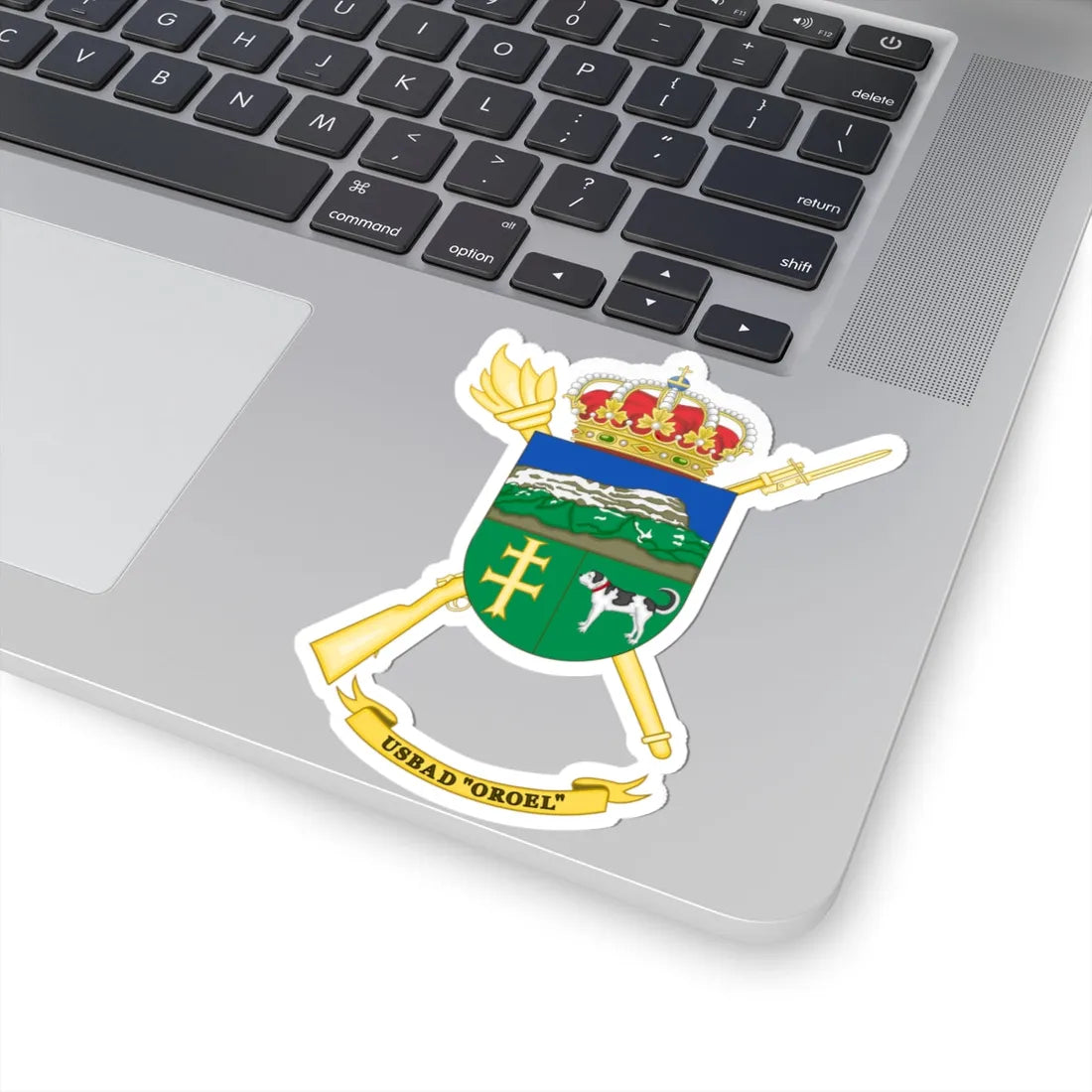 Coat of Arms of the USBAD Oroel (Spain) (Coat of Arms) STICKER Vinyl Kiss-Cut Decal - The Sticker Space