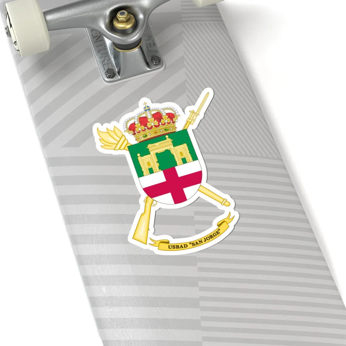 Coat of Arms of the USBAD San Jorge (Spain) (Coat of Arms) STICKER Vinyl Kiss-Cut Decal - The Sticker Space
