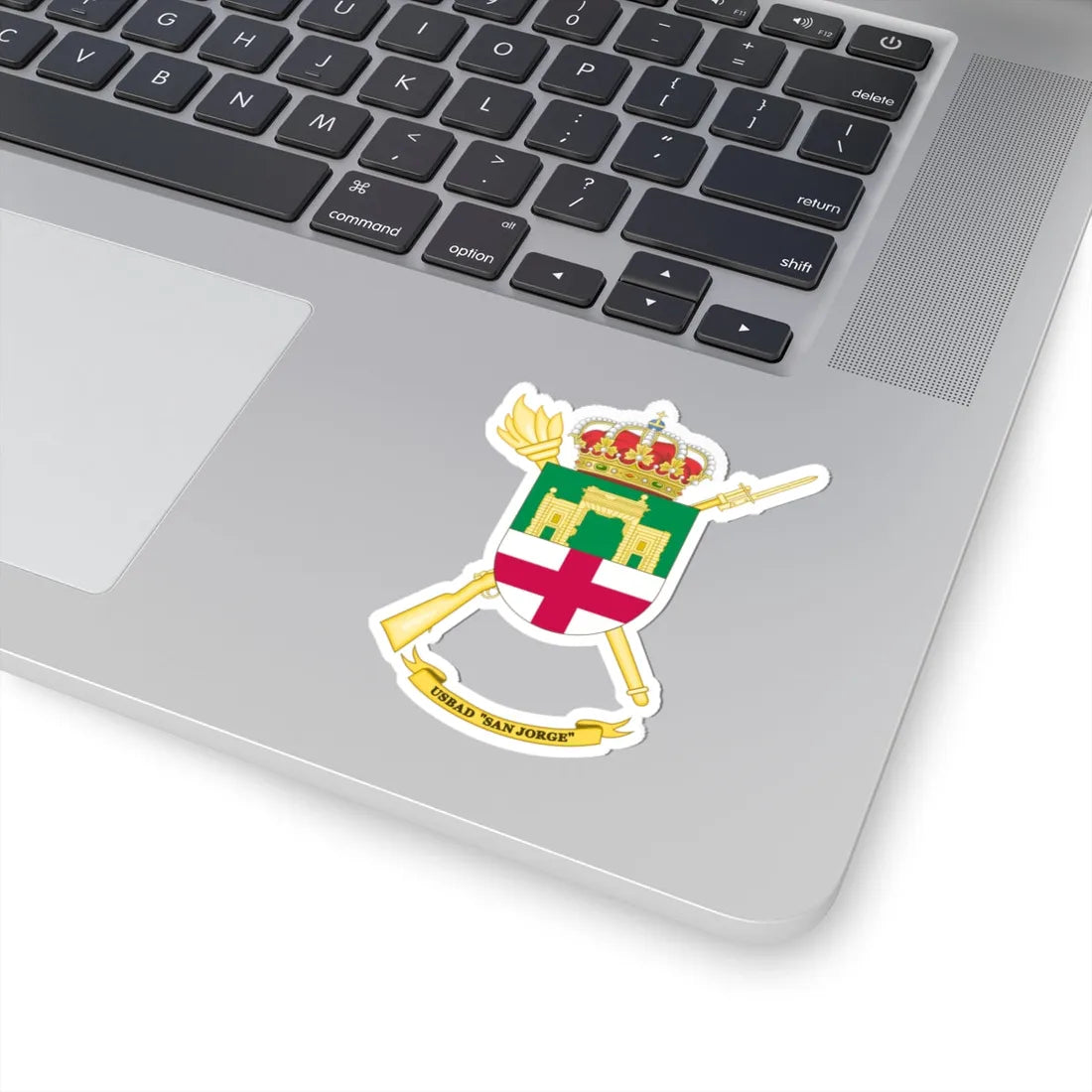 Coat of Arms of the USBAD San Jorge (Spain) (Coat of Arms) STICKER Vinyl Kiss-Cut Decal - The Sticker Space