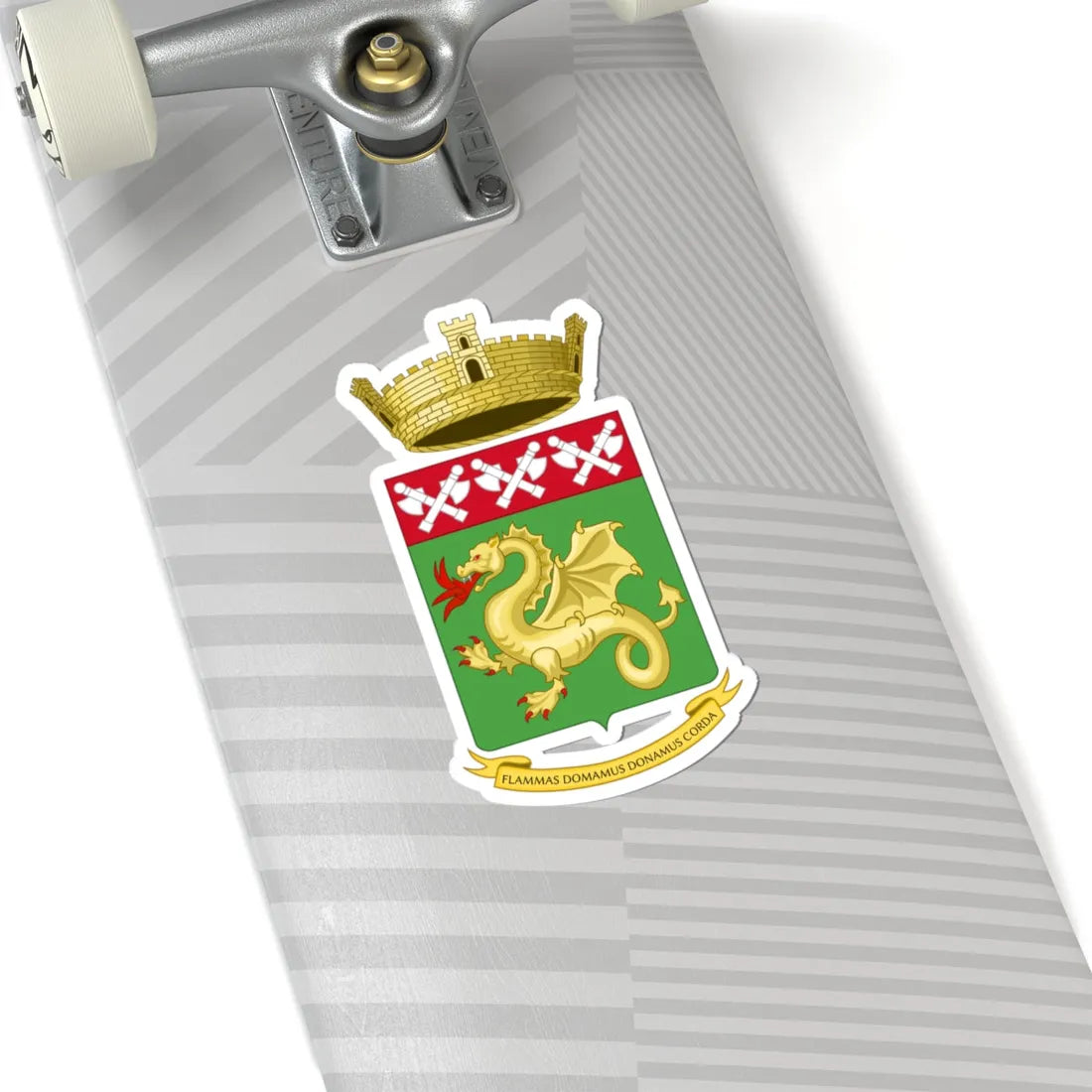 Coat of Arms of the Vigili del Fuoco (Italy) (Coat of Arms) STICKER Vinyl Kiss-Cut Decal - The Sticker Space