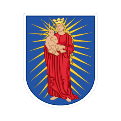 Coat of arms of Thisted (Denmark) (Coat of Arms) STICKER Vinyl Kiss-Cut Decal 3 Inch White - The Sticker Space