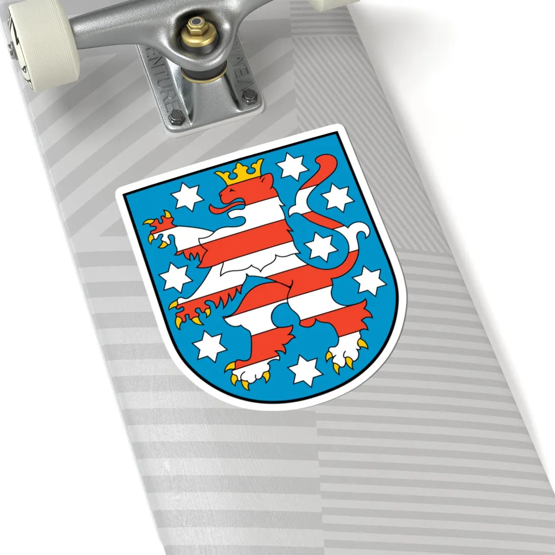Coat of arms of Thuringia (Germany) (Coat of Arms) STICKER Vinyl Kiss-Cut Decal - The Sticker Space