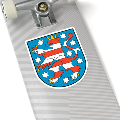 Coat of arms of Thuringia (Germany) (Coat of Arms) STICKER Vinyl Kiss-Cut Decal - The Sticker Space