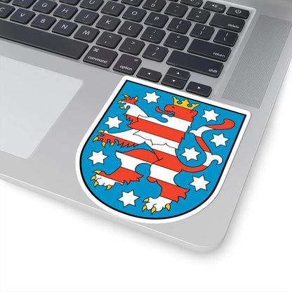 Coat of arms of Thuringia (Germany) (Coat of Arms) STICKER Vinyl Kiss-Cut Decal - The Sticker Space