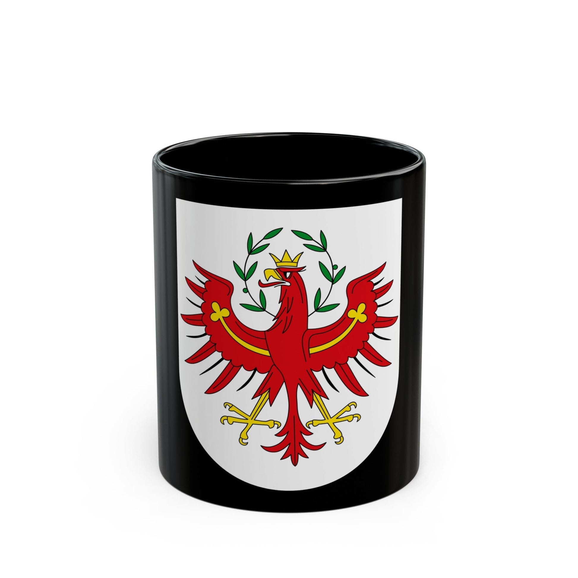 Coat of Arms of Tirol Austria - Black Coffee Mug-11oz-The Sticker Space