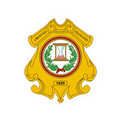 Coat of arms of Totonicapán (Guatemala) (Coat of Arms) STICKER Vinyl Kiss-Cut Decal 2 Inch White - The Sticker Space