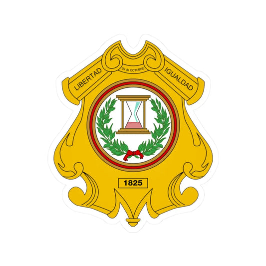 Coat of arms of Totonicapán (Guatemala) (Coat of Arms) STICKER Vinyl Kiss-Cut Decal 2 Inch White - The Sticker Space