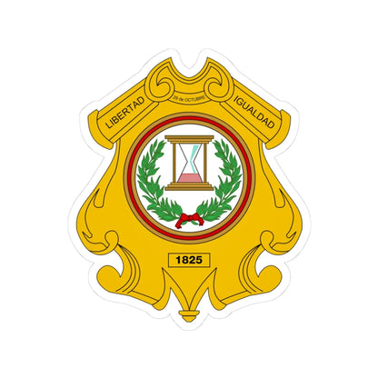 Coat of arms of Totonicapán (Guatemala) (Coat of Arms) STICKER Vinyl Kiss-Cut Decal 3 Inch White - The Sticker Space