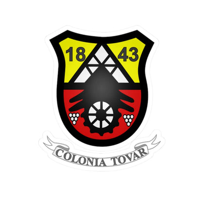 Coat of Arms of Tovar (Venezuela) (Coat of Arms) STICKER Vinyl Kiss-Cut Decal 2 Inch White - The Sticker Space