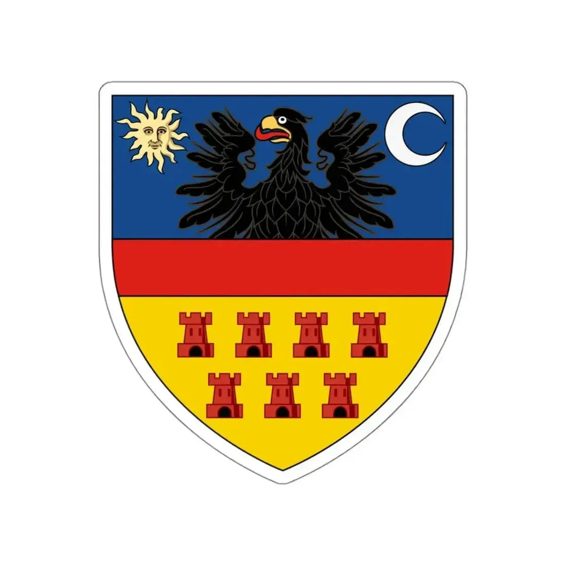 Coat of arms of Transylvania STICKER Vinyl Die-Cut Decal - The Sticker Space