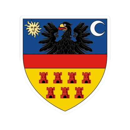 Coat of arms of Transylvania - STICKER Vinyl Kiss-Cut Decal 2 Inch White - The Sticker Space