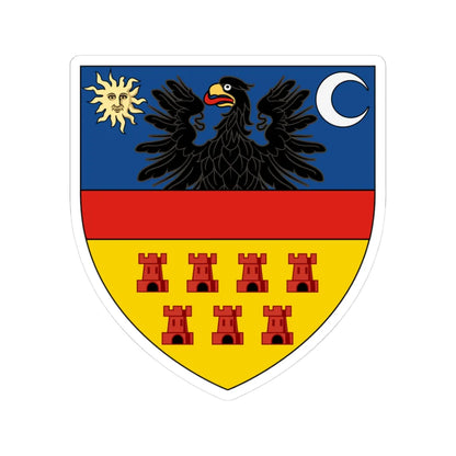 Coat of arms of Transylvania - STICKER Vinyl Kiss-Cut Decal 3 Inch White - The Sticker Space