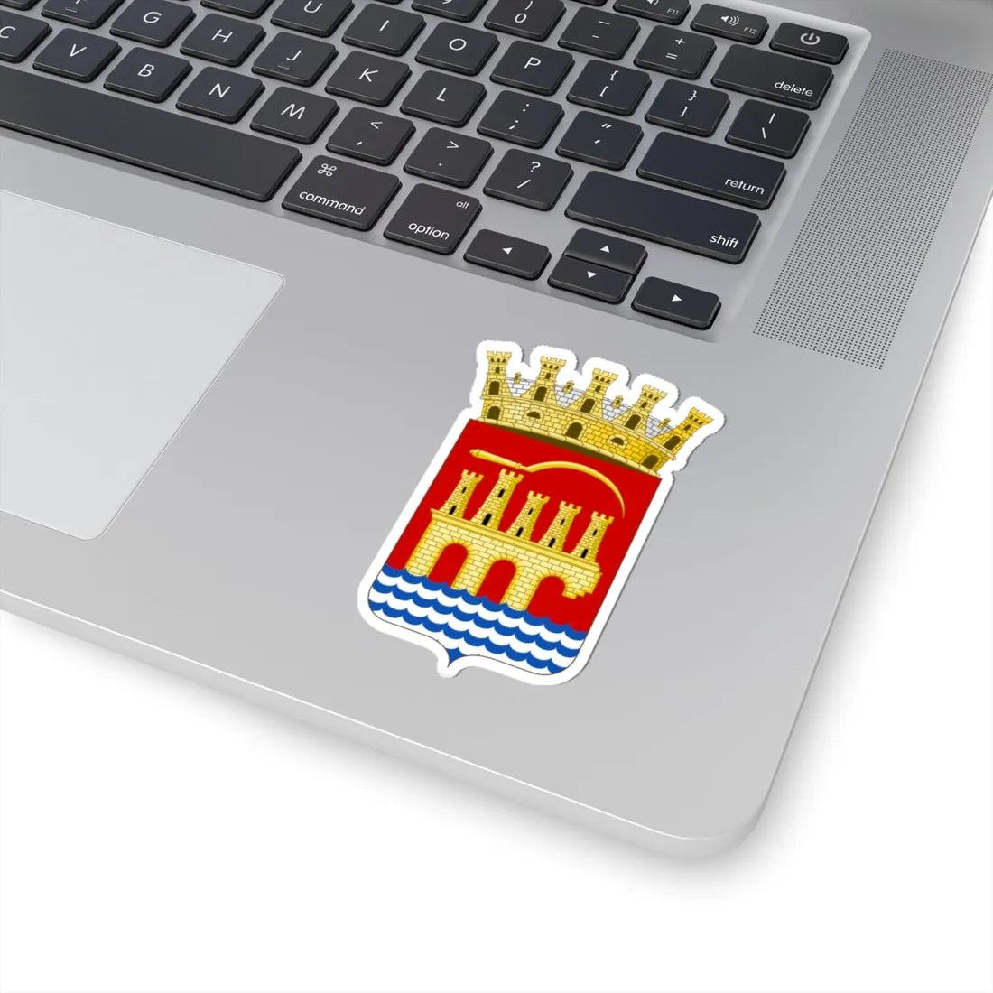 Coat of arms of Trapani (Italy) (Coat of Arms) STICKER Vinyl Kiss-Cut Decal - The Sticker Space