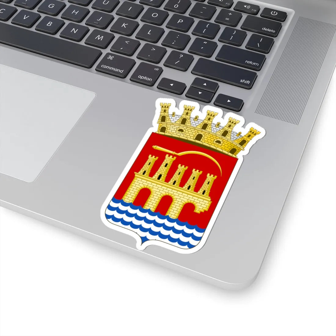 Coat of arms of Trapani (Italy) (Coat of Arms) STICKER Vinyl Kiss-Cut Decal - The Sticker Space