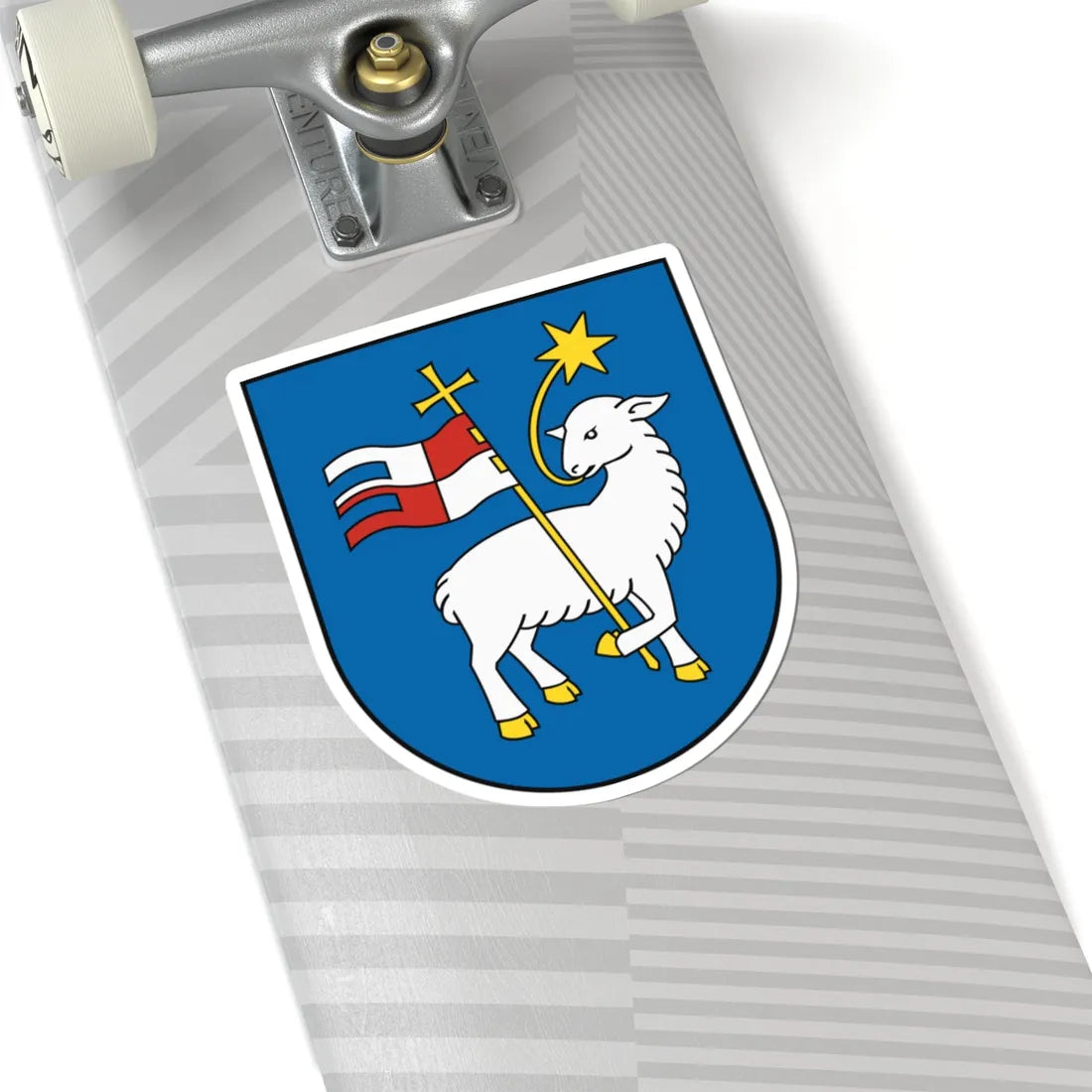 Coat of Arms of Trenčín (Slovakia) (Coat of Arms) STICKER Vinyl Kiss-Cut Decal - The Sticker Space