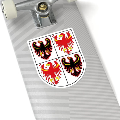 Coat of arms of Trentino-South Tyrol (Italy) (Coat of Arms) STICKER Vinyl Kiss-Cut Decal - The Sticker Space